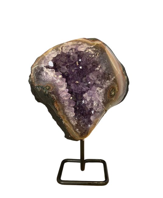 Peru AA amethyst geode on base 2.55 kg
