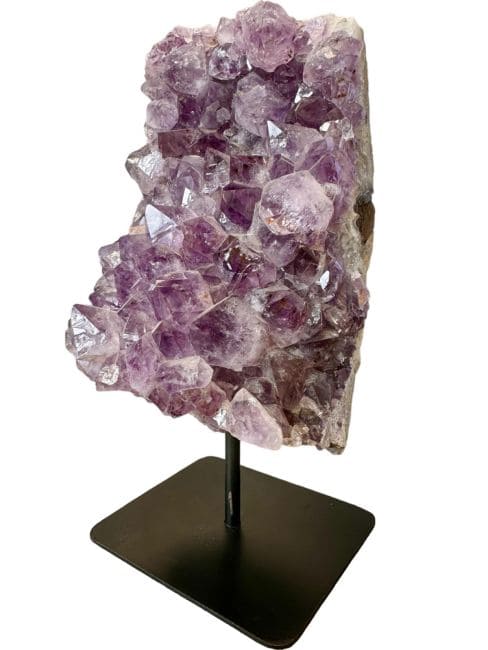 incense at Amethyst geode Brazil AA on base 3.650 kg