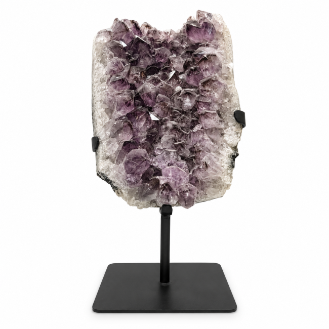 Brazilian amethyst geode A on a base, 5.1 kg