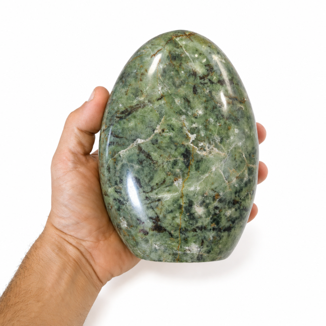 incense at Polished serpentine block 1.840kg