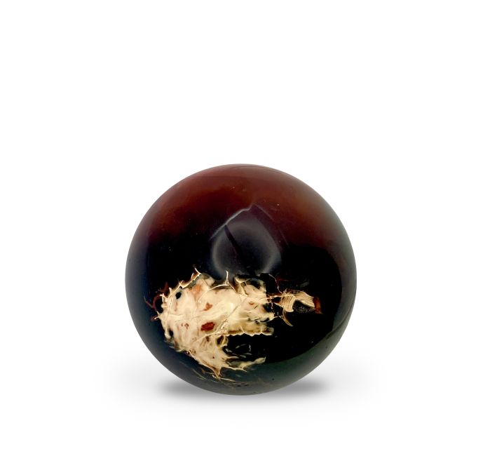 Polished carnelian sphere 0.54kg