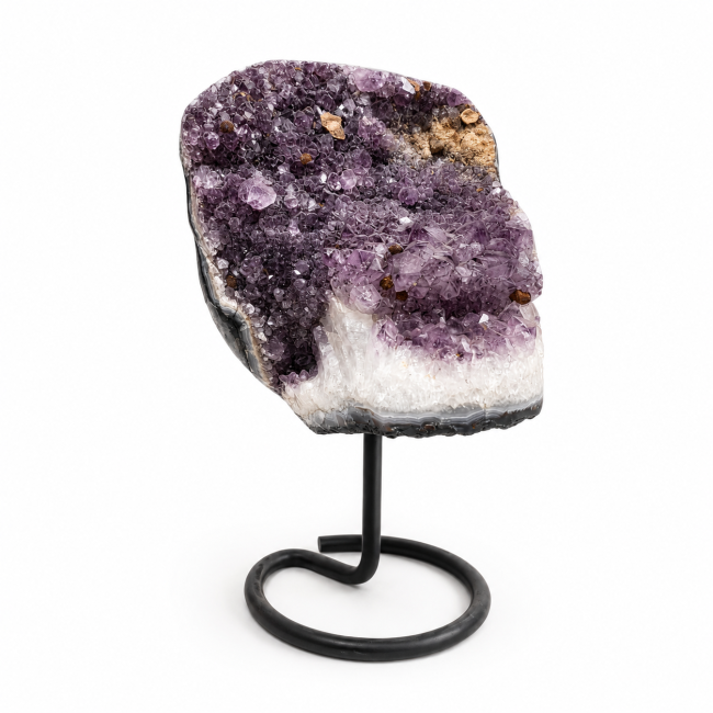 Brazilian amethyst geode A on a base, 5.4 kg