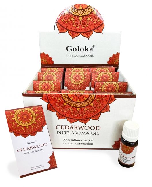 Goloka Cedar scented oil 10mL x 12