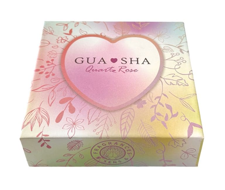 Rose Quartz Heart Gua Sha Massage A+