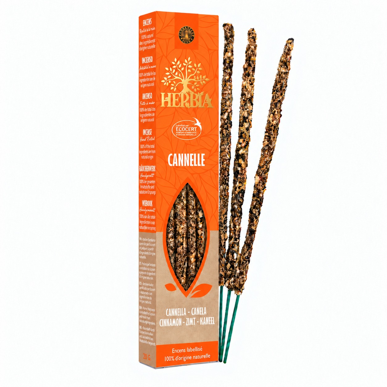 incense at Herbia Ecocert Smudge Incense Cinnamon 20g