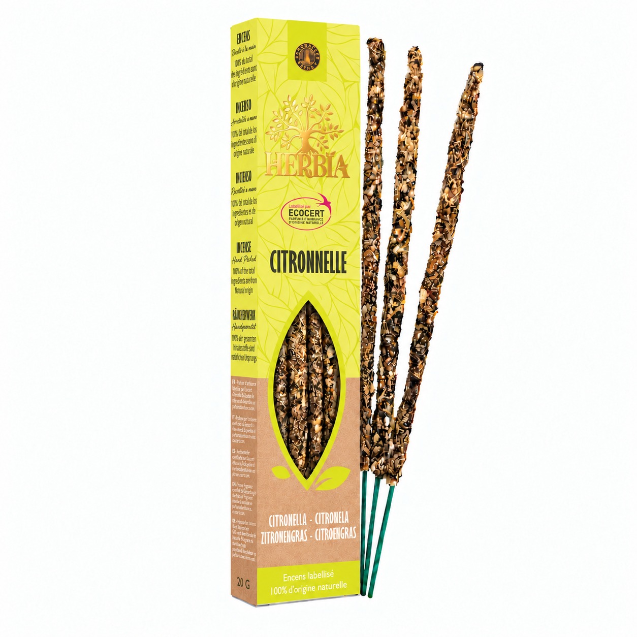 incense at Herbia Ecocert Smudge Incense Lemongrass 20g