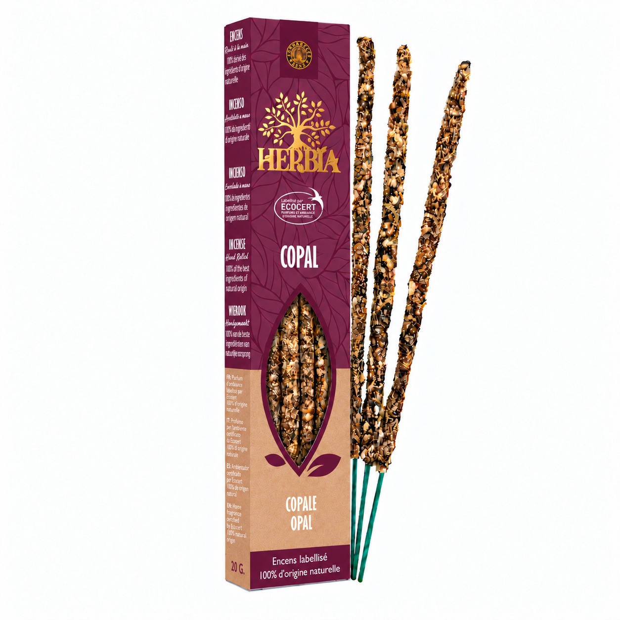 incense at Herbia Ecocert Smudge Incense Copal 20g