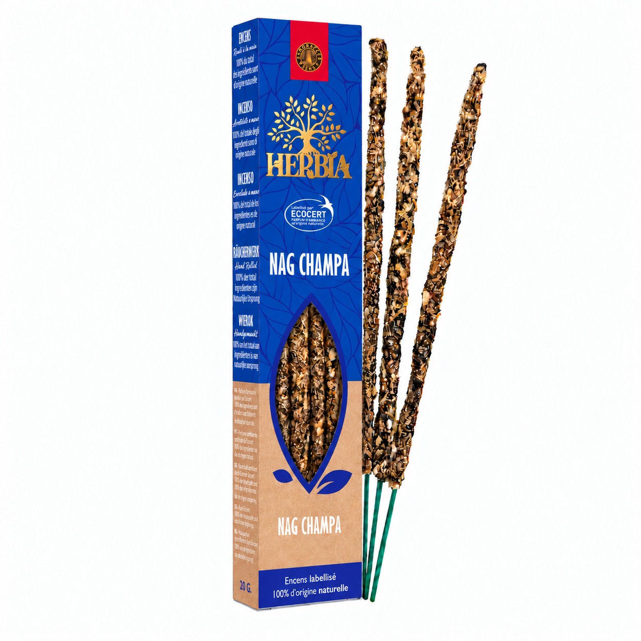 incense at Herbia Ecocert Smudge Incense Nag Champa 20g
