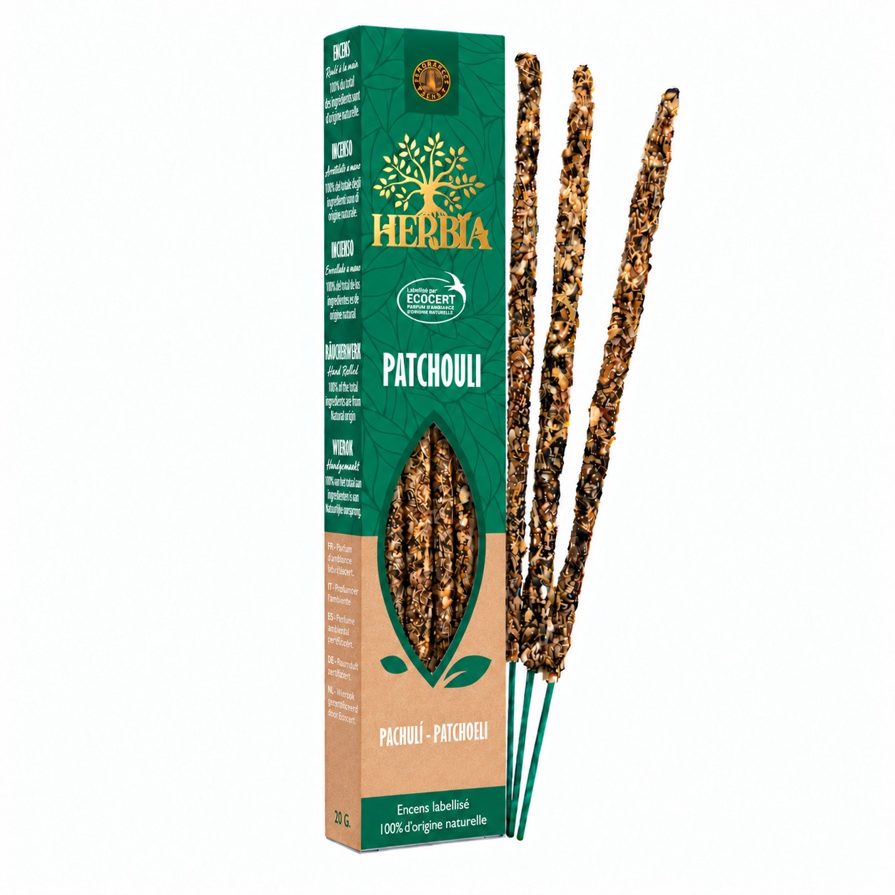 incense at Herbia Ecocert Smudge Incense Patchouli 20g