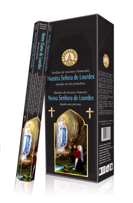 Fragrances & Sens Hexagonal Incense - Our Lady of Lourdes