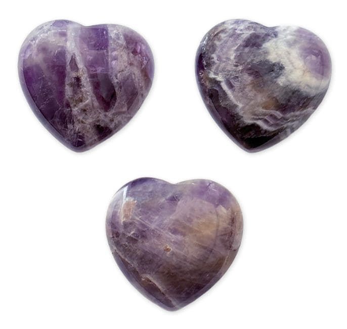 Amethyst Heart A 30mm x 3