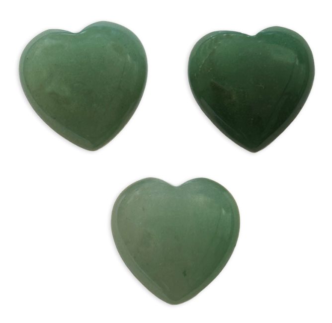 Green Aventurine Heart A 30mm x 3