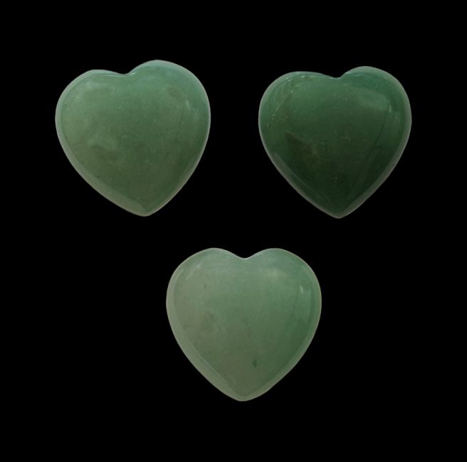 Green Aventurine Heart A 30mm x 3