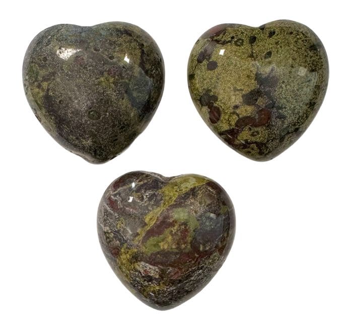 Dragon's Blood Jasper Heart A 30mm x3