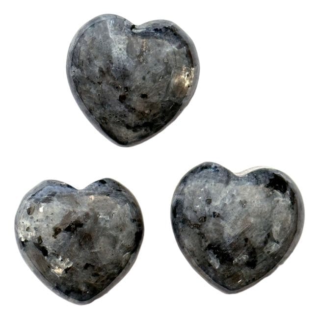 Larvikite Heart 30mm x 3