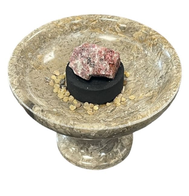 Natural stone coal door