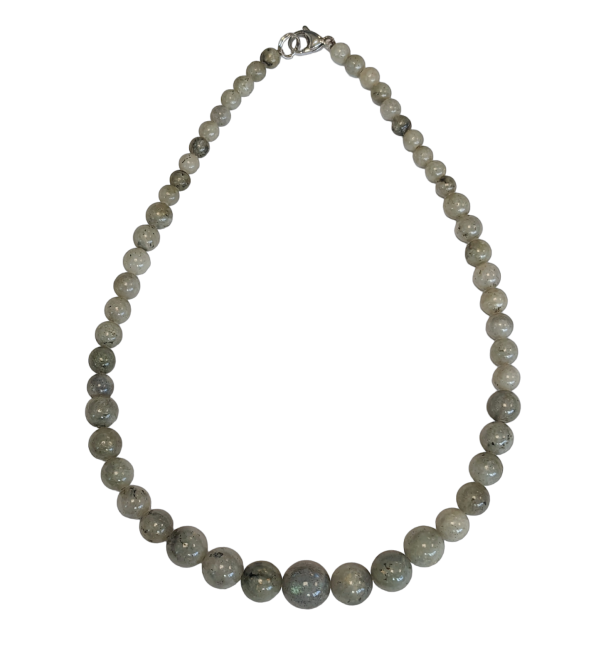 Labradorite Necklace Drop Beads 6-14mm 45cm