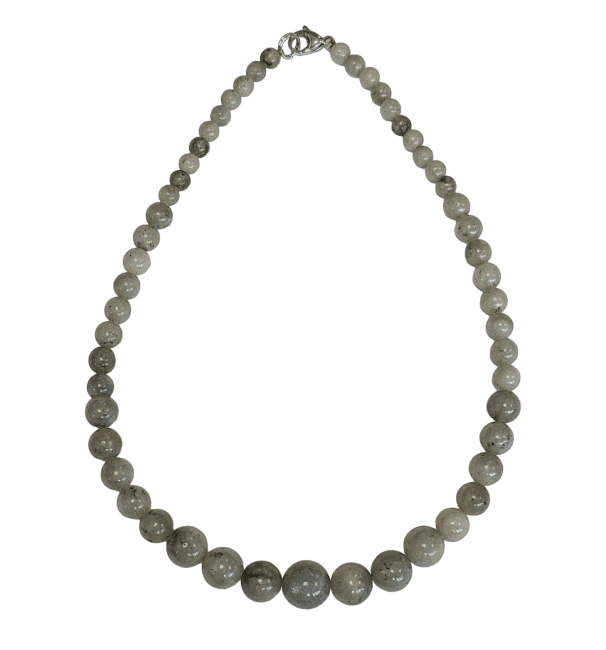 Labradorite Necklace Drop Beads 6-14mm 45cm