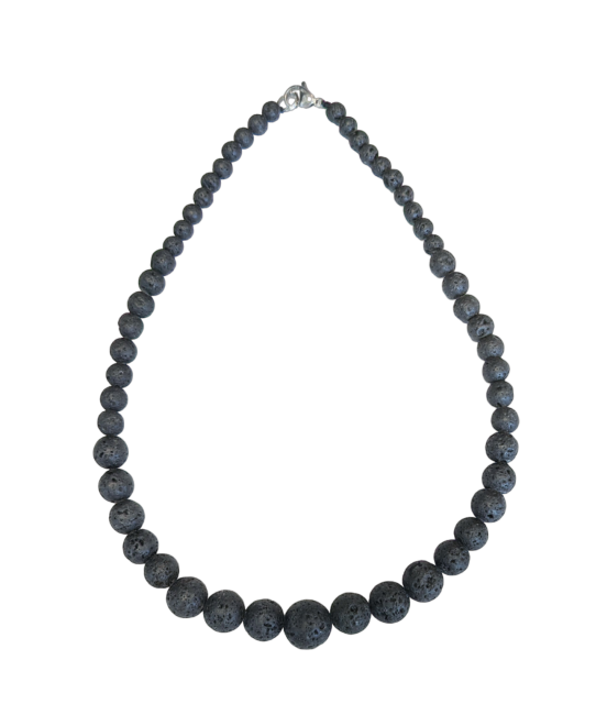 Lava Stone Necklace Drop Beads 6-14mm 45cm