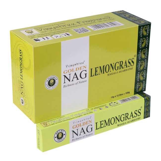 Vijayshree Golden Nag Lemongrass Incense 15g