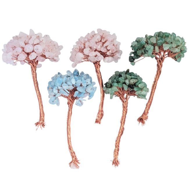 incense at Set of 5 DIY trees in natural stone – Base not included