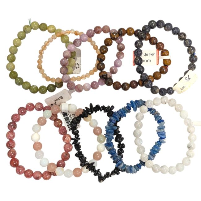 incense at Mixed natural stone bracelets – 10 pieces