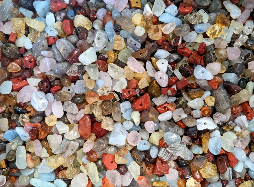 incense at Mixture of perforated natural stone chips – 500 g