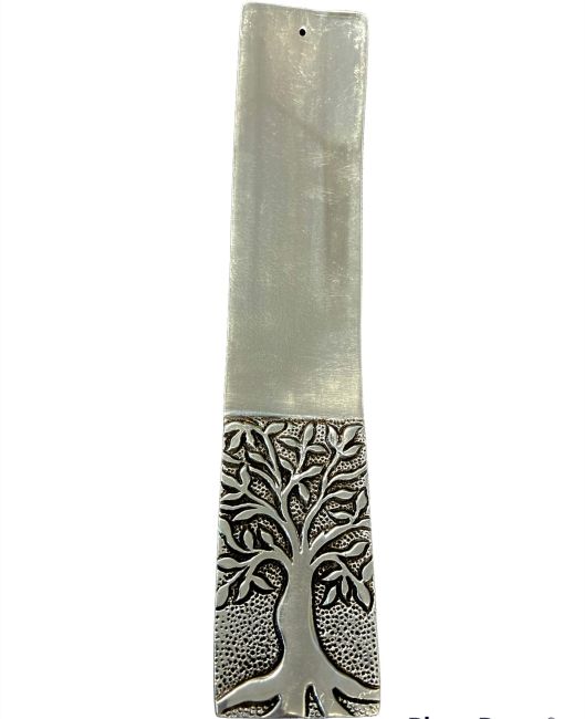 White metal incense holder Tree of life 23.5cm