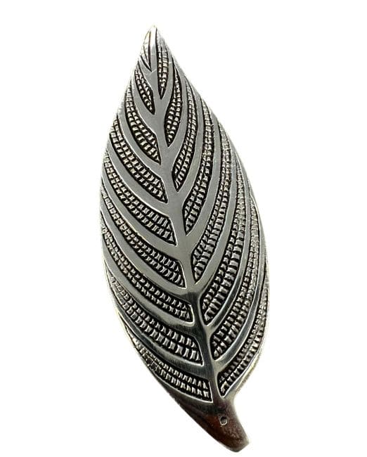 White metal incense holder Leaf🍃 16x6cm