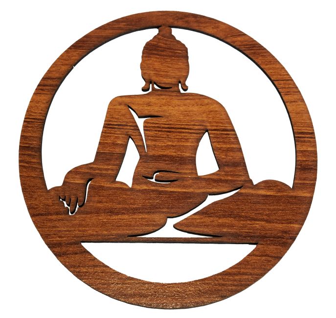 Wooden magnetic panel Buddha