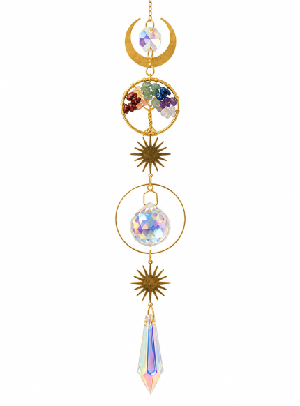 incense at Tree of Life 7 Chakras Suncatcher