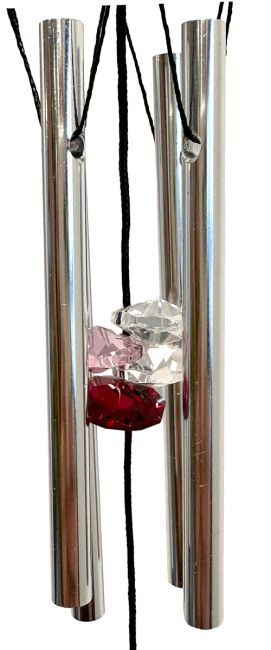 Wind chime 3D steel flower 15cm