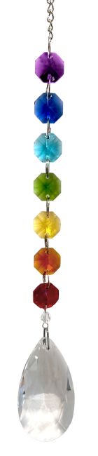 Mobile Crystal Drop 7 chakras 15cm
