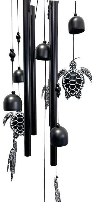 Black Turtle Wind Chime 92cm