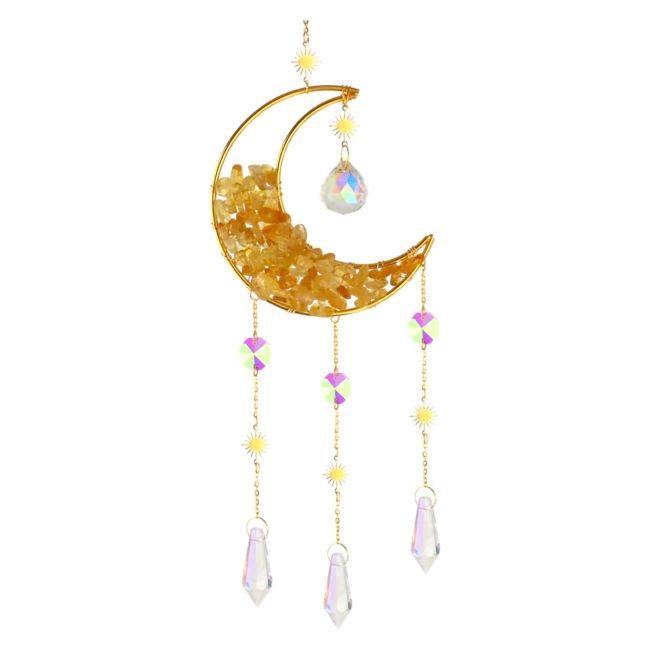 Citrine Sun and Moon Mobile