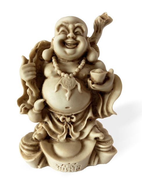 Buddha of Happiness resin 12cm