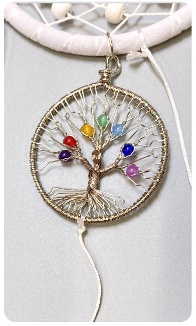 White Dreamcatcher - Diameter 11cm