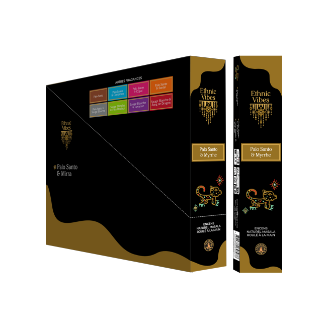 Incense Fragrances & Sens Ethnic Vibes Palo Santo & Myrrh Masala 15g