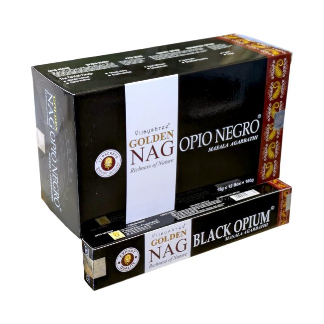 Vijayshree Golden Nag Black Opium Incense 15g