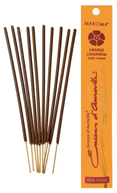 Auroville Orange Cinnamon Incense 5x 10 Sticks