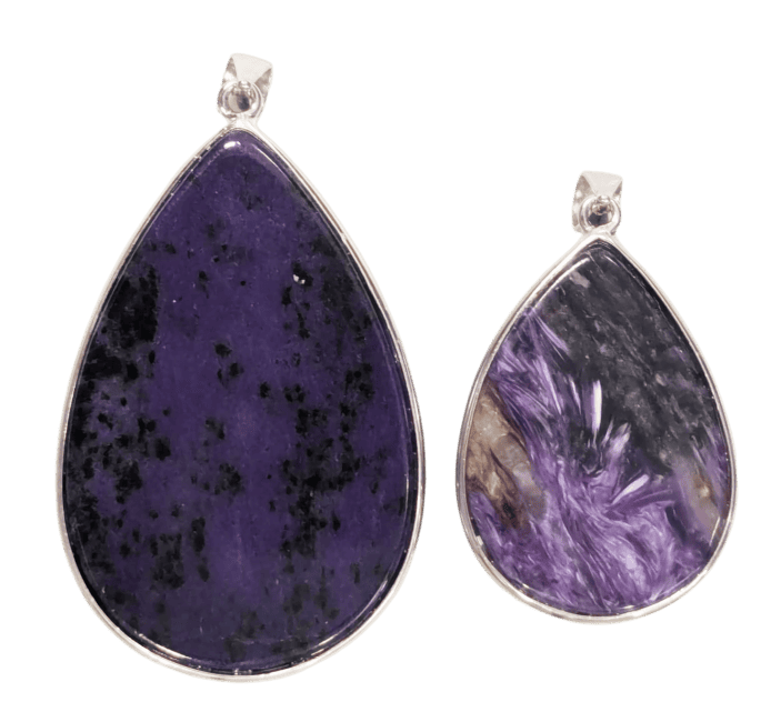 incense at 925 Silver Charoite AA Pendant 2 pieces 21.22g|gb