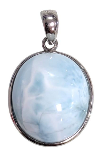 925 Silver Larimar AA Pendant 1.9g