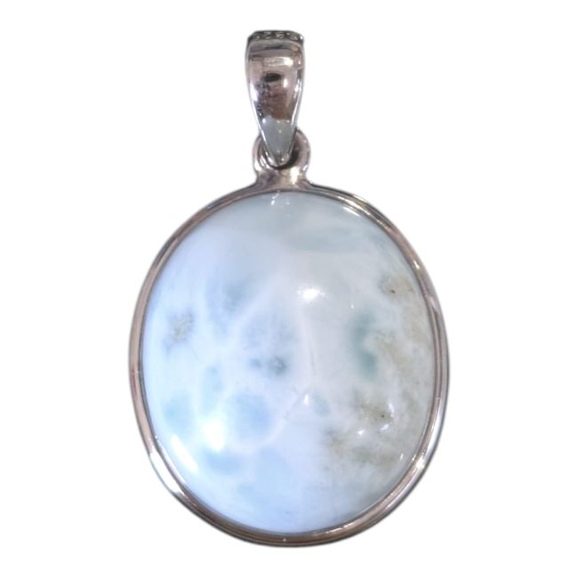 925 Sterling Silver Larimar AA Pendant 2.34g