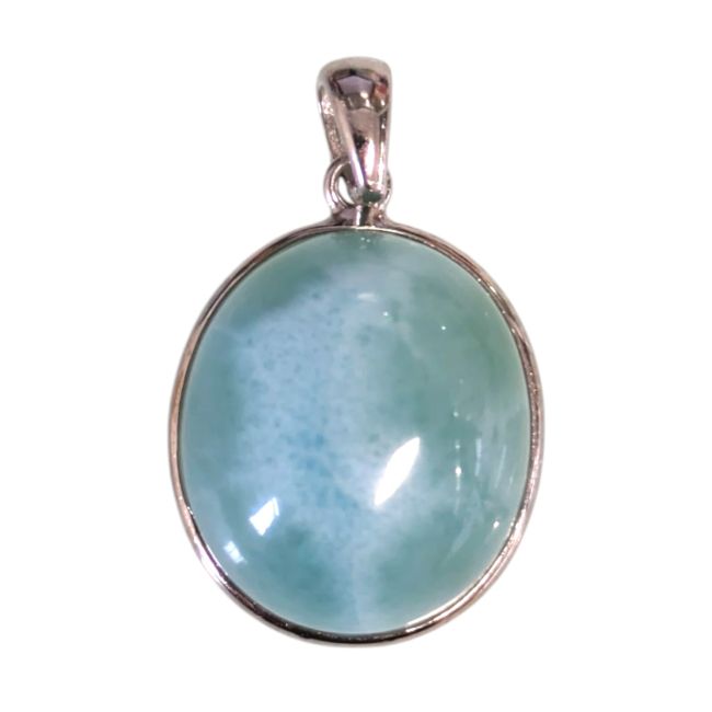 925 Sterling Silver Larimar Pendant AA 2.51g