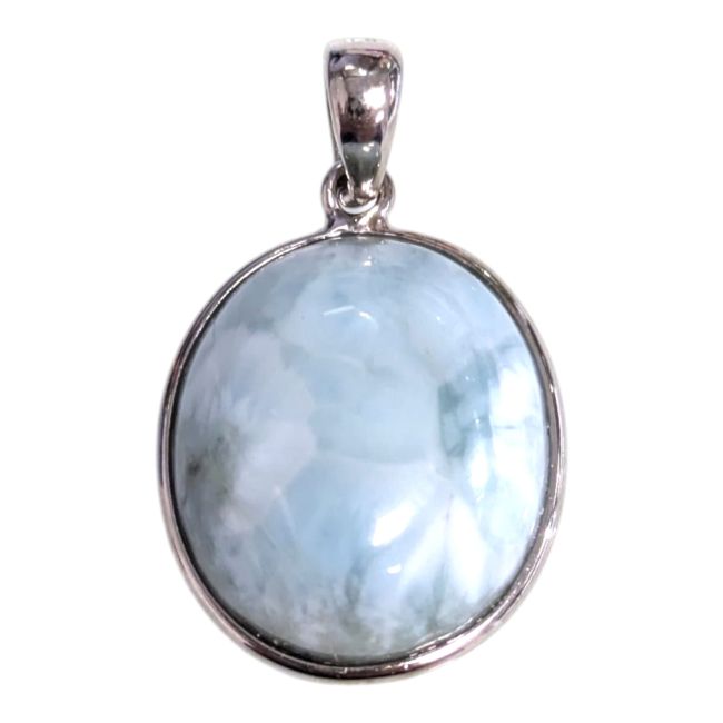 925 Sterling Silver Larimar Pendant AA 2.01g