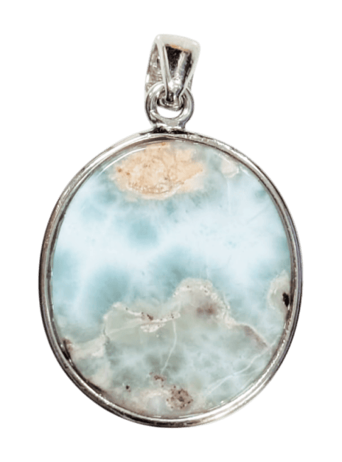 incense at 925 Silver Larimar AA Pendant 3.43g|gb