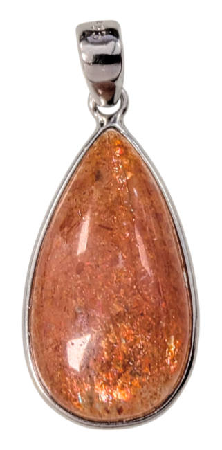 incense at 925 Silver Pendant Sunstone AAA 1.49g