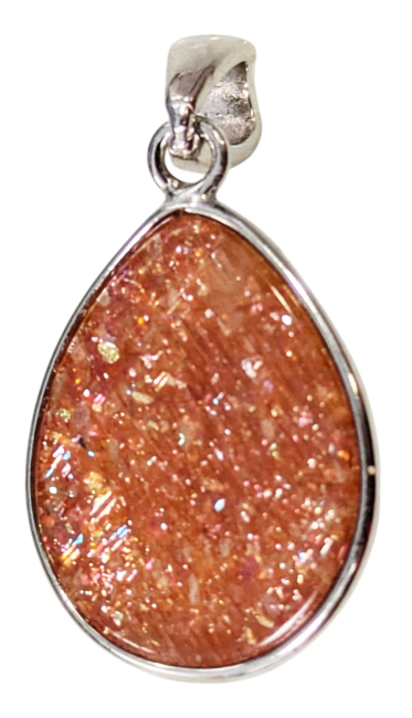 incense at 925 Silver Pendant Sunstone AAA 1.36g|gb