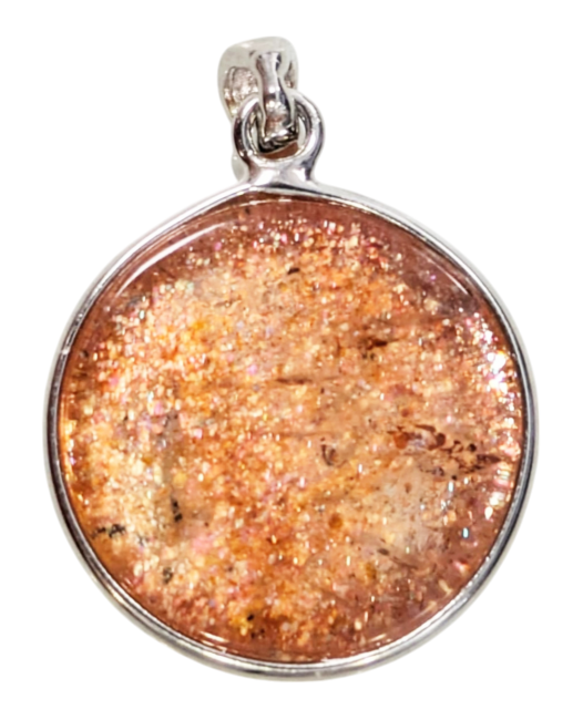 incense at 925 Silver Pendant Sunstone AAA 1.81g|gb