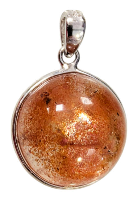 incense at 925 Silver Pendant Sunstone AAA 1.81g